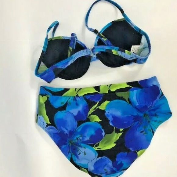 Spiegel HIGH WAIST | UNDERWIRE | Bikini, Floral | M | WELL MADE, adjustable, EUC - Picture 4 of 5